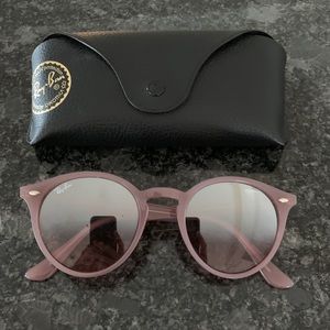 Pink Reflective Ray Ban sunglasses